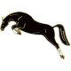 Brož- kůň ve skoku, brož pro upevnění kravaty pro jezdce na koni    