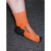 Ponožky  bavlněné pro jezdce na koni s logem Equitation v oranžové barvě a velikosti 43-46