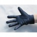 Unisex jezdecké rukavice pánské i dámské z umělé kůže a v modro černé barvě