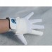 Unisex jezdecké rukavice pánské i dámské z umělé kůže a v bílé barvě