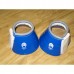 Plastické zvony pro koně  na suchý zip v modré barvě a velikosti 85-90mm - full